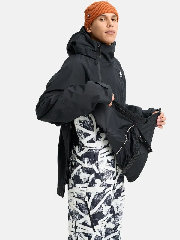 25/26モデル Men's Reserve 2L Relaxed Anorak Jacket #TRUE BLACK [302591]｜BURTON