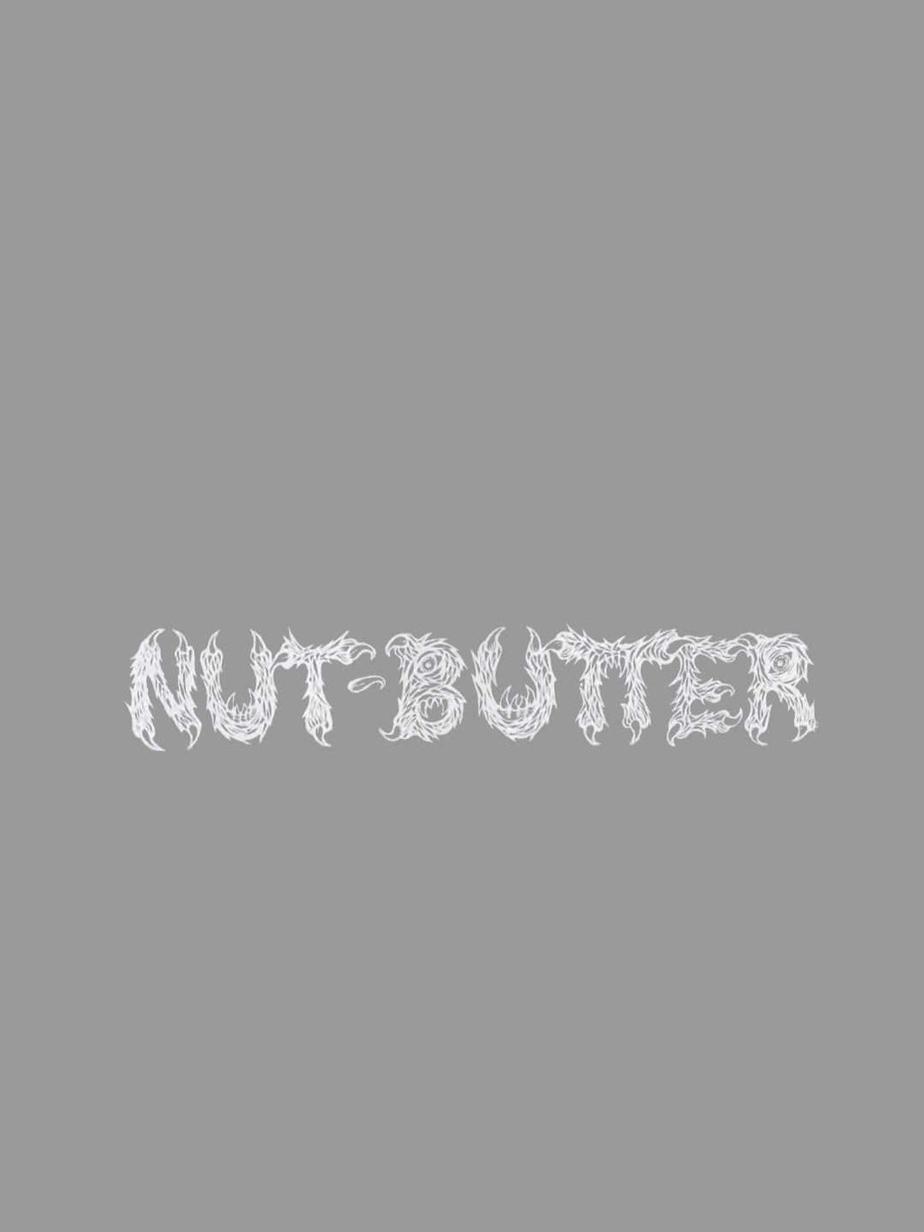 NUT-BUTTER ロゴ 転写ステッカー #WHITE｜NUT-BUTTER