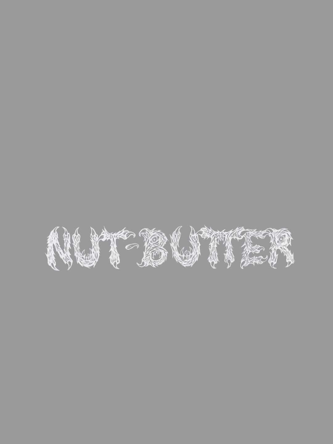 NUT-BUTTER ロゴ 転写ステッカー #WHITE｜NUT-BUTTER