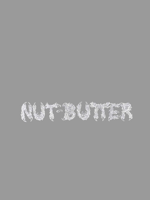 NUT-BUTTER ロゴ 転写ステッカー #WHITE｜NUT-BUTTER