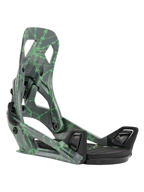 【Men】26/27モデル Men's Step On Re:Flex Snowboard Bindings #GRAY/GREENV [172831]｜BURTON
