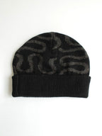25/26モデル WT JACQUARD BEANIE #BLACK/GRAY｜NOMADIK