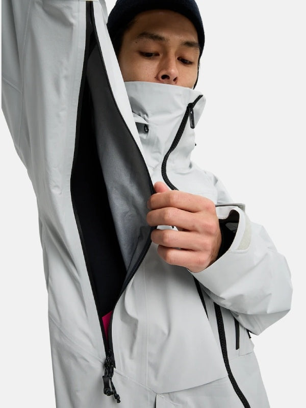 25/26モデル Men's [ak] Hover GORE‑TEX C-Knit 3L Stretch Jacket #GRAY CLOUD [100131]｜BURTON