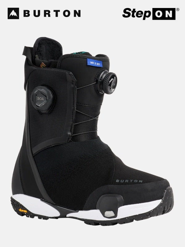 25/26モデル Women's Waverange X Step On Wide Snowboard Boots #BLACK [302991]｜BURTON