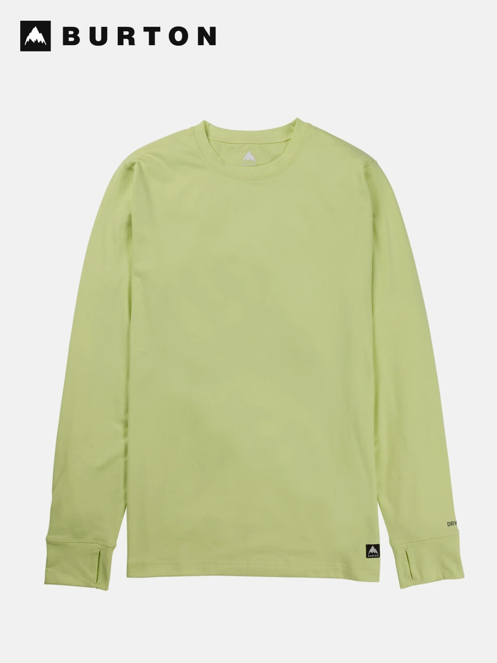 25/26モデル Men's Midweight Base Layer Crew #GLOW YELLOW GREEN [102571]｜BURTON