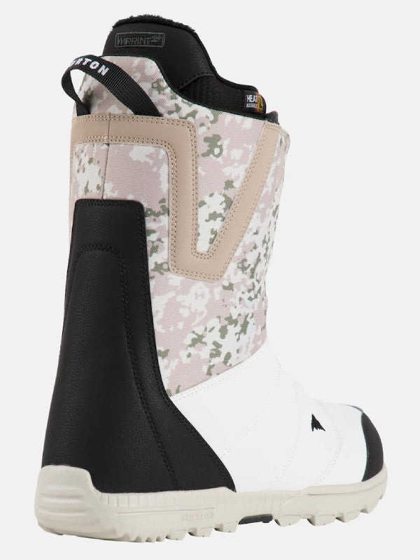 24/25モデル Men's Moto BOA Wide Snowboard Boots #Black/White/Snowfall Camo[214251]｜BURTON