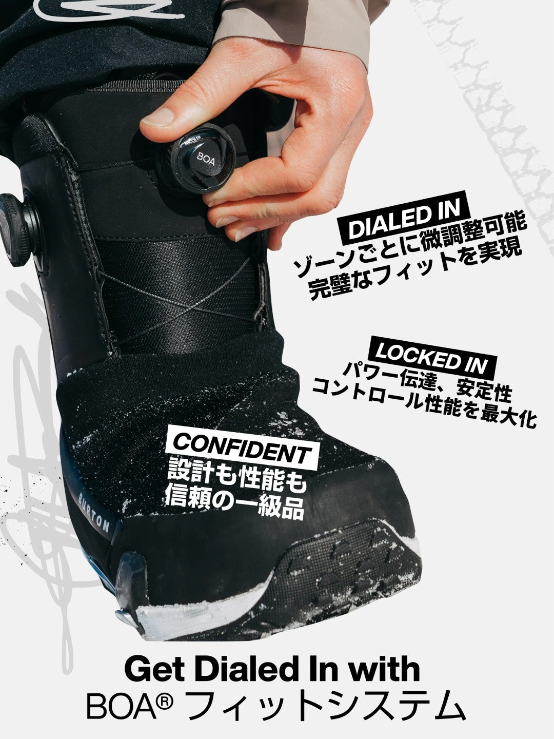 24/25モデル Men's Ruler BOA Snowboard Boots Wide #BLACK [214261]｜BURTON
