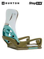 【Men】26/27モデル Men's Step On Genesis EST Snowboard Bindings #WHITE/DRIED MOSS [243761]｜BURTON