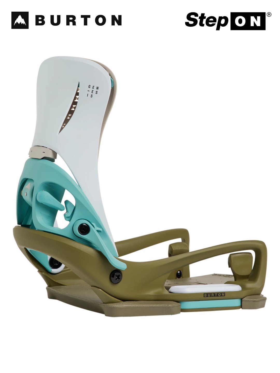 【Men】26/27モデル Men's Step On Genesis EST Snowboard Bindings #WHITE/DRIED MOSS [243761]｜BURTON