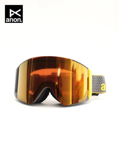 24/25モデル Sync Low Bridge Fit Goggles Bonus Lens  #Slate/Perceive Sunny Bronze [215081]｜ANON