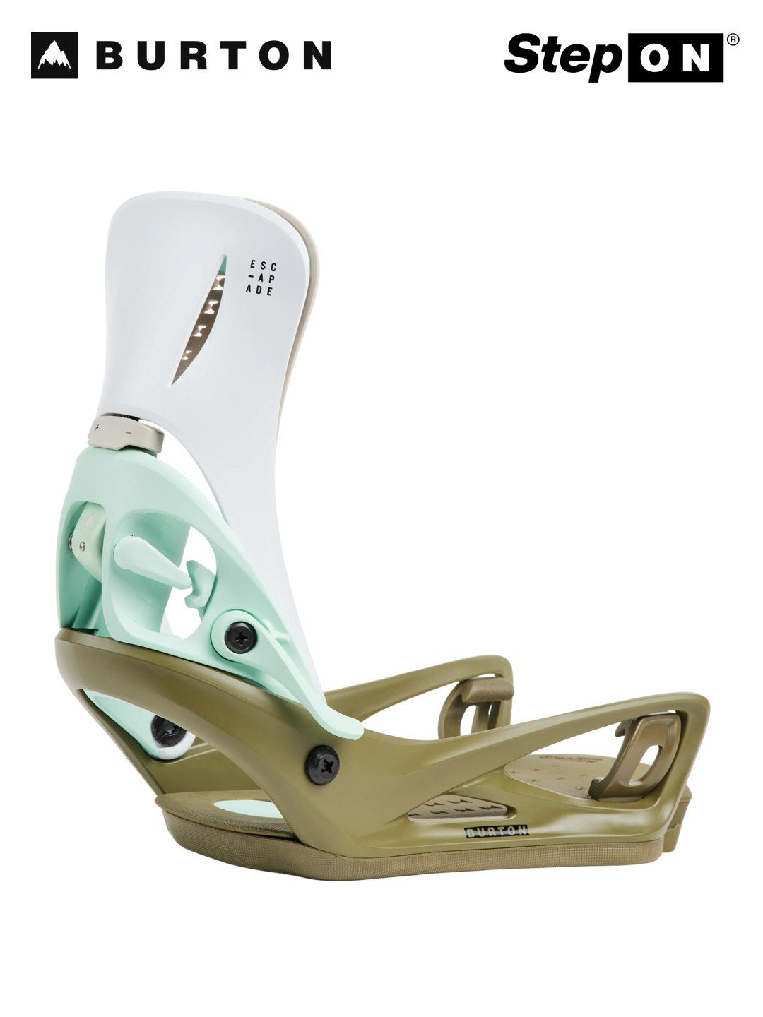 【Women】26/27モデル Women's Step On Escapade Re:Flex Snowboard Bindings #WHITE/DRIED MOSS [228091]｜BURTON