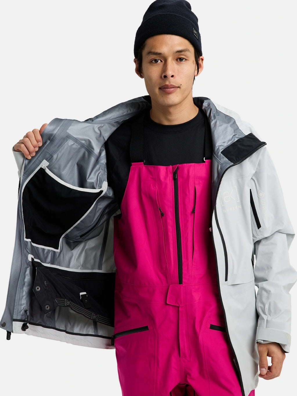 25/26モデル Men's [ak] Hover GORE‑TEX C-Knit 3L Stretch Jacket #GRAY CLOUD [100131]｜BURTON