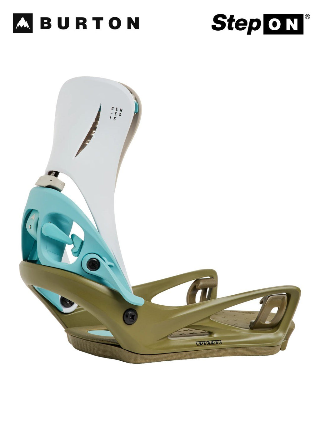 【Men】26/27モデル Men's Step On Genesis Re:Flex Snowboard Bindings #WHITE/DRIED MOSS [229601]｜BURTON
