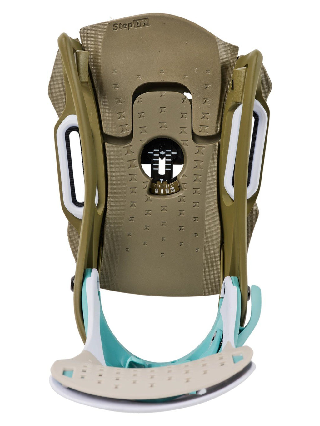 【Men】26/27モデル Men's Step On Genesis EST Snowboard Bindings #WHITE/DRIED MOSS [243761]｜BURTON