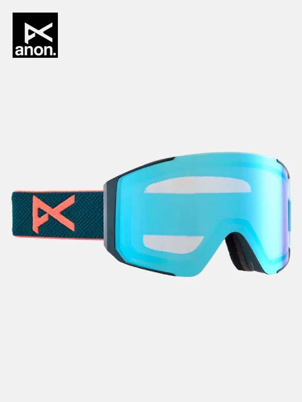 24/25モデル Anon Sync Low Bridge Fit Goggles+Bonus Lens #Deep Emerald/Perceive Variable Blue [215081]｜ANON