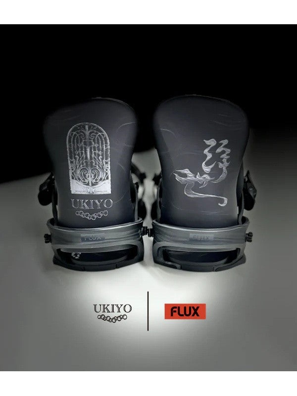 24/25モデル UKIYO x FLUX Bindings #BLACK｜Ukiyo Snowboard