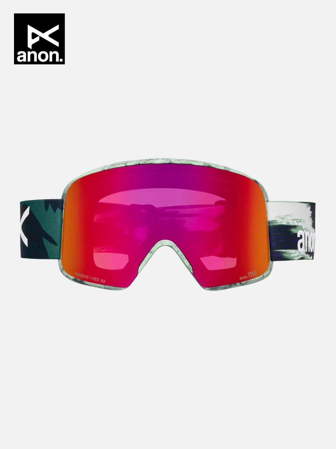 25/26モデル M6 Goggles + Bonus Lens + MFI Face Mask #Family Tree/Perceive Sunny Red [305461]｜ANON