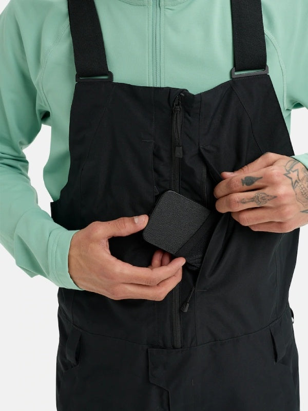 25/26モデル Men's Reserve 2L Relaxed Bib Pants #TRUE BLACK [302691]｜BURTON