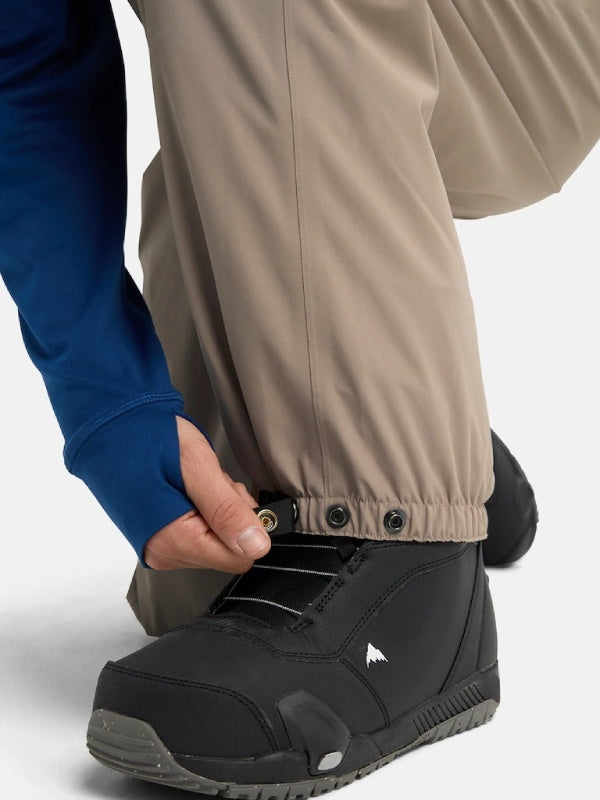 25/26モデル Men's Reserve 2L Relaxed Bib Pants #SUMMIT TAUPE/TRUE BLACK [302691]｜BURTON