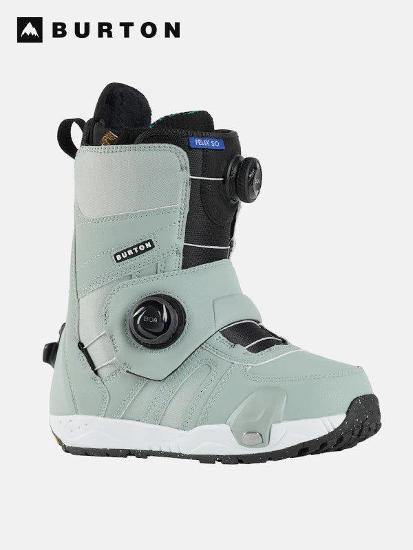 24/25モデル Women's Felix Step On Wide Snowboard Boots #Petrol Green [239281]｜BURTON