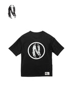 N ロゴ 5.6オンス ビッグシルエット Ｔ #BLACK｜NUT-BUTTER