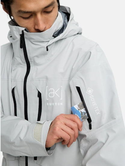 25/26モデル Men's [ak] Hover GORE‑TEX C-Knit 3L Stretch Jacket #GRAY CLOUD [100131]｜BURTON