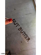 NUT-BUTTER ロゴ 転写ステッカー #WHITE｜NUT-BUTTER