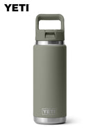 26oz WATER BOTTLE WITH STRAW CAP #PAMPA LIGHT GREEN [21071508801]｜YETI