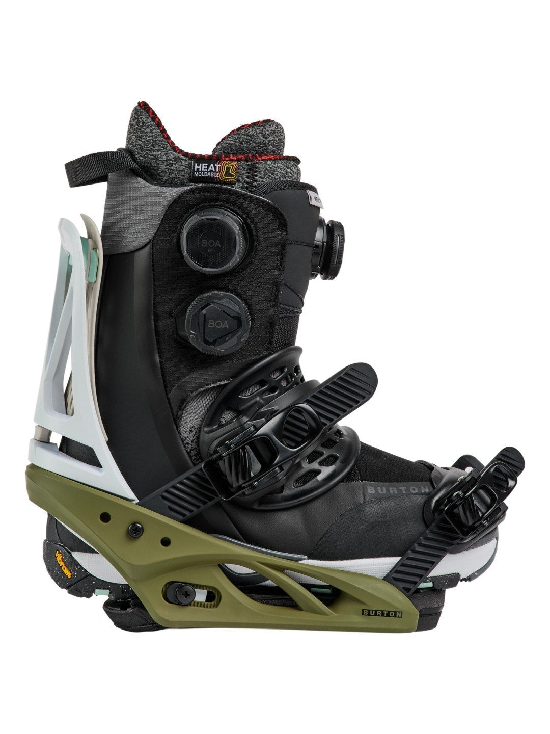 【Women】26/27モデル Women's Escapade Re:Flex Snowboard Bindings #WHITE/DRIED MOSS [105431]｜BURTON