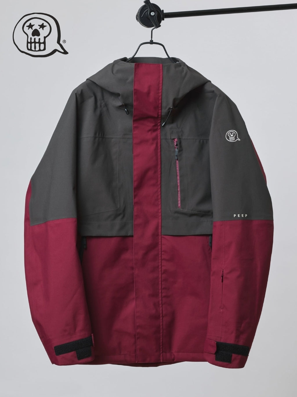 25/26モデル PEEP JACKET #GRAPE / CHARCOAL 【11月下旬再販予定】｜unfudge outerwear