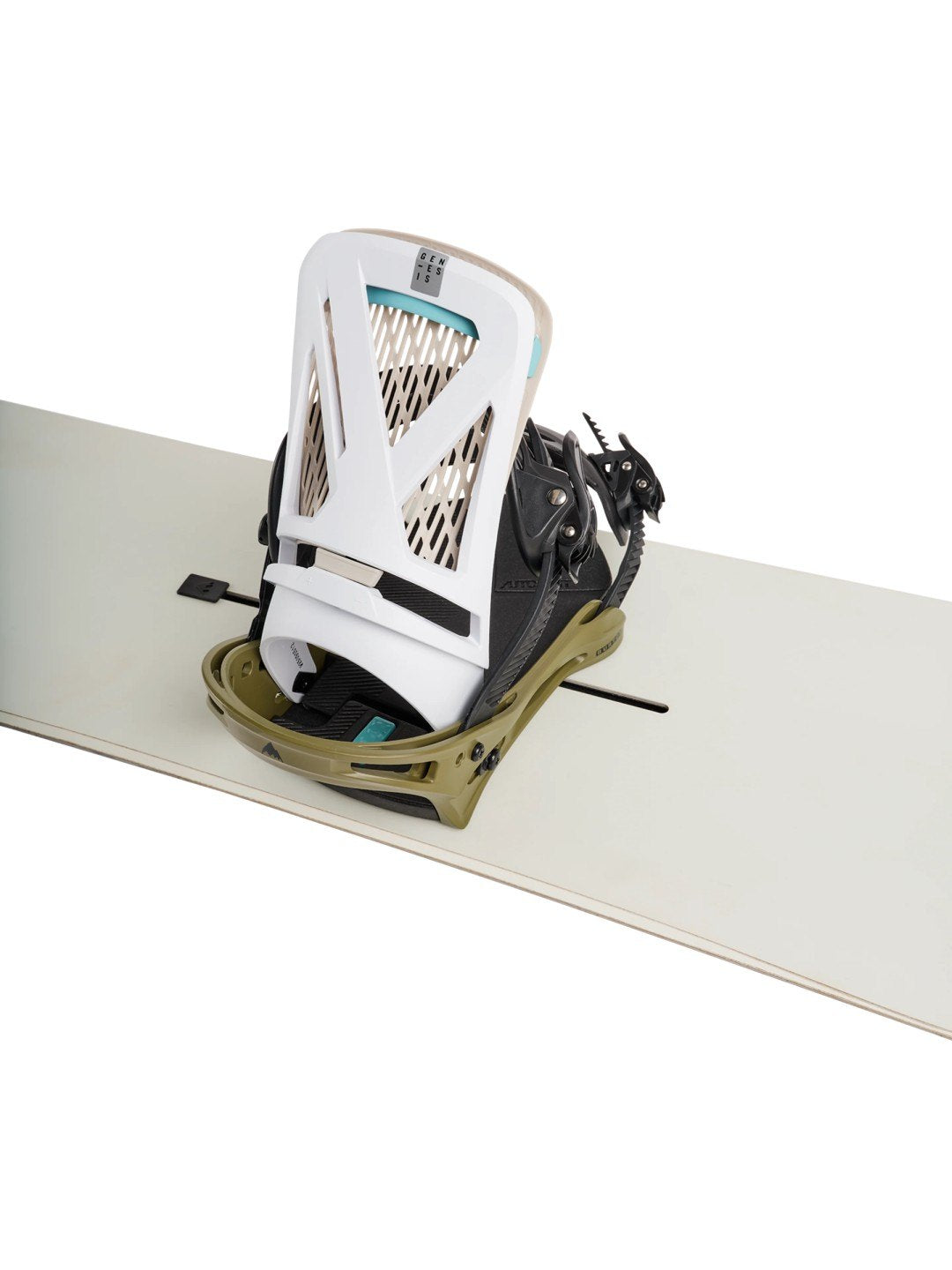 【Men】26/27モデル Men's Genesis Re:Flex Snowboard Bindings #WHITE/DRIED MOSS [105471]｜BURTON