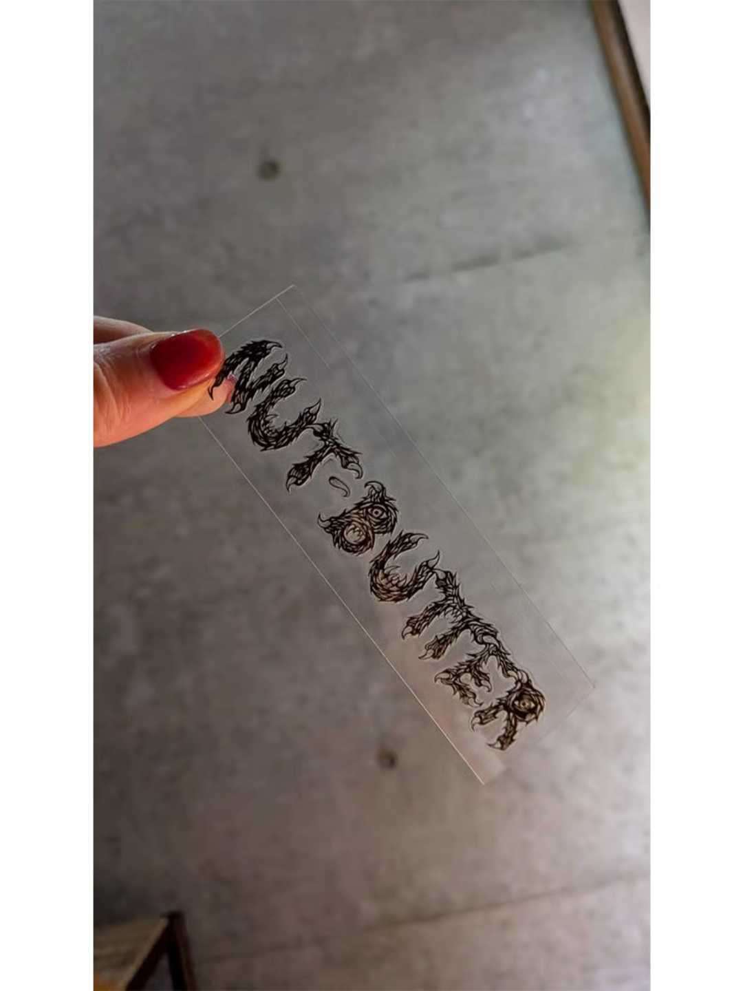 NUT-BUTTER ロゴ 転写ステッカー #BLACK｜NUT-BUTTER