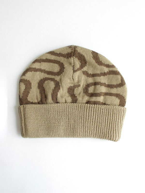 25/26モデル WT JACQUARD BEANIE #BEIGE/BROWN｜NOMADIK