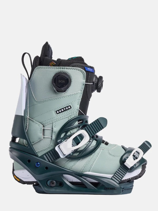 24/25モデル Women's Lexa Re:Flex Snowboard Bindings  #Deep Emerald/White [105451]｜BURTON