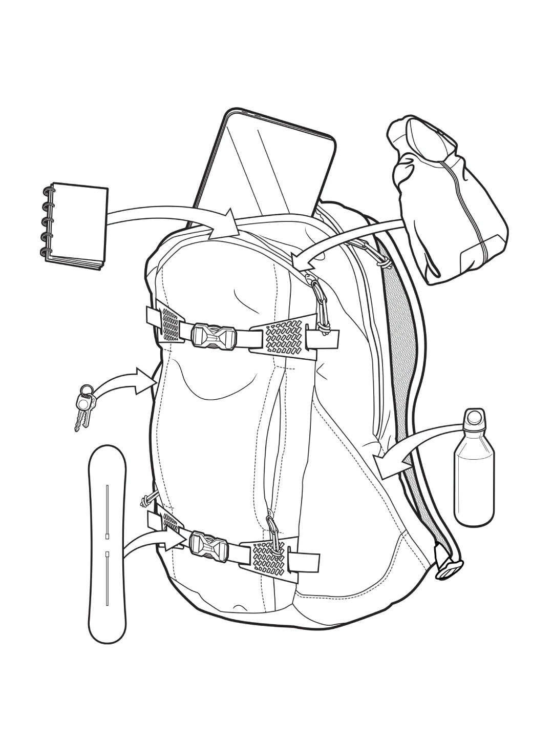 Day Hiker 22L Backpack #JAKE BLUE [152861]｜BURTON