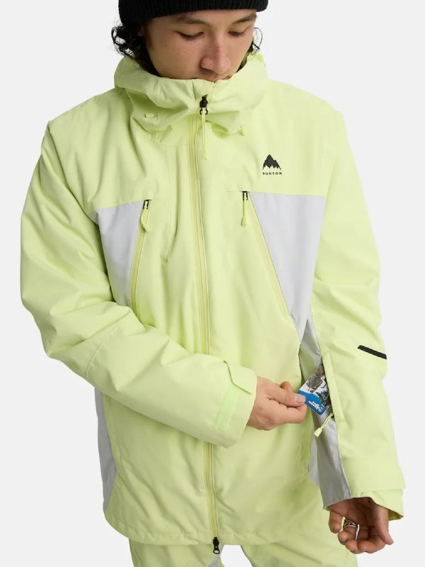 25/26モデル Men's Reserve 2L 3-In-1 Jacket #GLOW YELLOW GREEN/GRAY CLOUD [304841]｜BURTON
