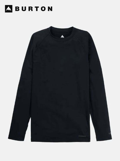 24/25モデル Men's Midweit X Base Layer Crewneck  #True Black [221921]｜BURTON