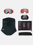 25/26モデル M6 Goggles + Bonus Lens + MFI Face Mask #Fiesta Red/Perceive Sunny Onyx [305461]｜ANON