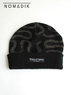 25/26モデル WT JACQUARD BEANIE #BLACK/GRAY｜NOMADIK