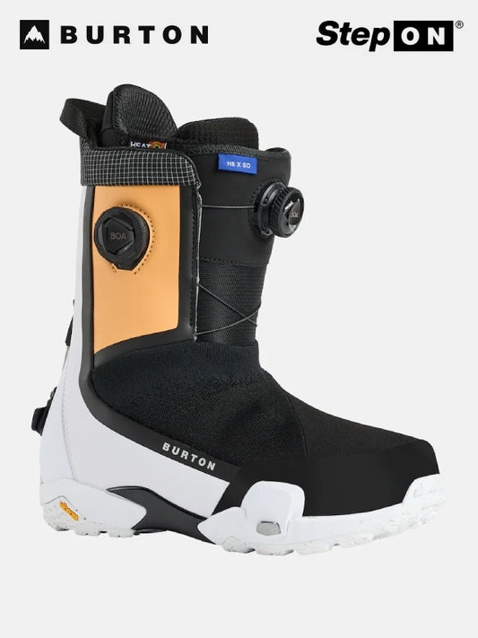 25/26モデル Men's Highshot X Step On Wide Snowboard Boot #ORANGE CREAM/MULTI [302961]｜BURTON