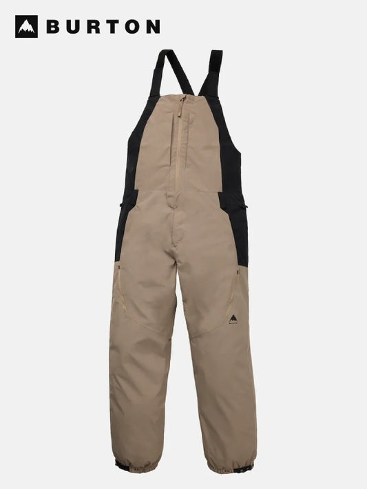 25/26モデル Men's Reserve 2L Relaxed Bib Pants #SUMMIT TAUPE/TRUE BLACK [302691]｜BURTON