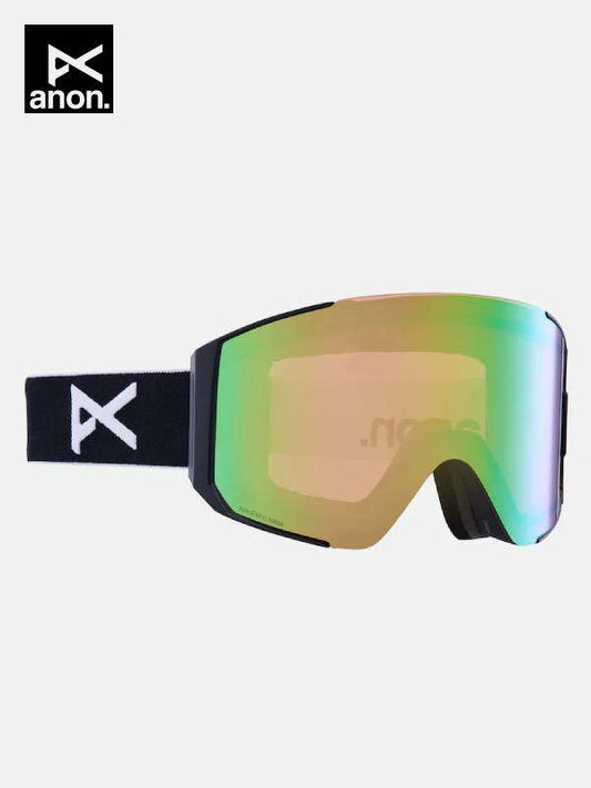 24/25モデル Sync Low Bridge Fit Goggles Bonus Lens #Black/Perceive Variable Green [215081]｜ANON