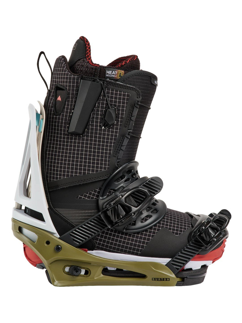 【Men】26/27モデル Men's Genesis Re:Flex Snowboard Bindings #WHITE/DRIED MOSS [105471]｜BURTON