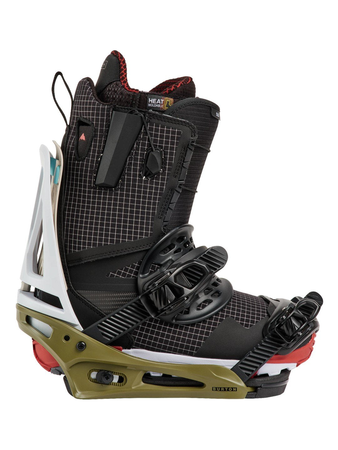 【Men】26/27モデル Men's Genesis Re:Flex Snowboard Bindings #WHITE/DRIED MOSS [105471]｜BURTON