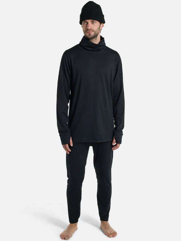 24/25モデル Men's Midweight Base Layer Long Neck Shirt #True Black [132031]｜BURTON