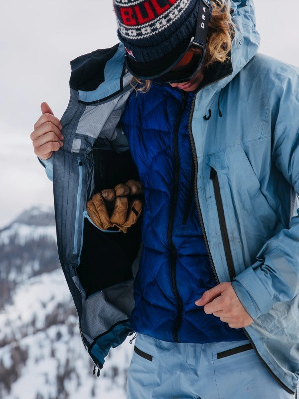 24/25モデル Men's [ak] Tusk GORE-TEX Pro 3L Jacket #Dusty Blue [210411]｜BURTON