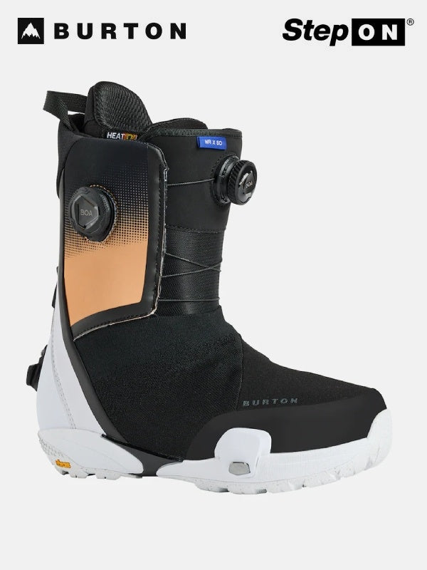 25/26モデル Men's Waverange X Step On Wide Snowboard Boots #ORANGE CREAM/MULTI [302931]｜BURTON