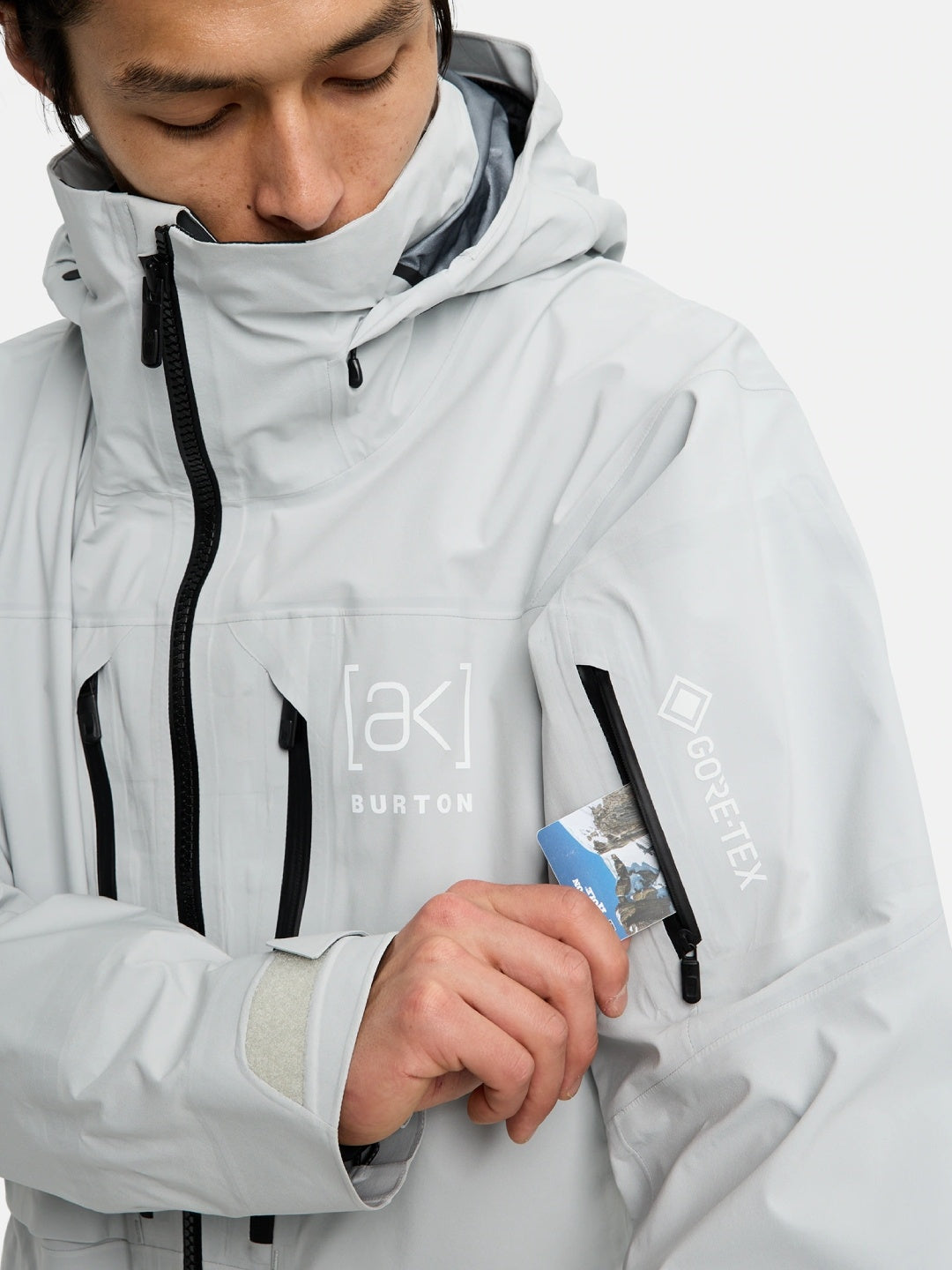 25/26モデル Men's [ak] Hover GORE‑TEX C-Knit 3L Stretch Jacket #GRAY CLOUD [100131]｜BURTON