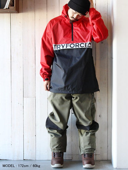 19/20モデル CLASSIC ANORAK #Red/Black [19TRF-08]｜TRYFORCE