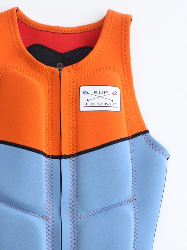 LIFE VEST #オレンジ×ストーム/レッド×ブラック｜TRUMP WETSUITS